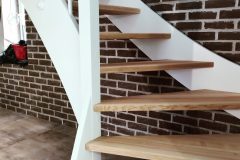 Massivholz Esche/Weißlack