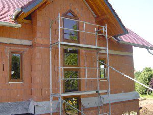 Kunststoff-Bauelemente in Golden Oak