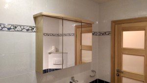 Spiegelschrank Massivholz Esche